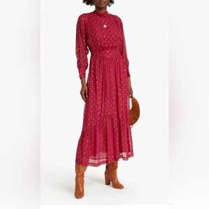 Ba&sh Romy Printed Midi Dress